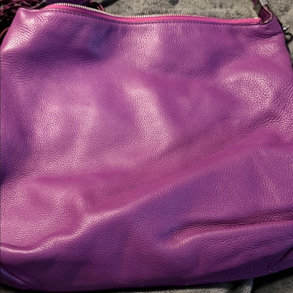 Michael Kors Vibrant Purple Hobo Bag - Picture 3 of 10